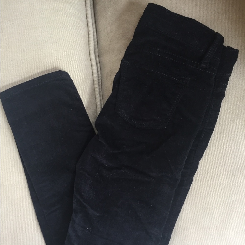 Black velvet girls pants 👖